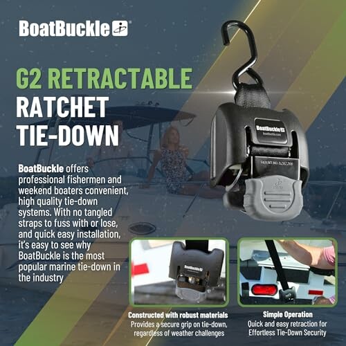 BoatBuckle G2 Retractable Tie Down Straps