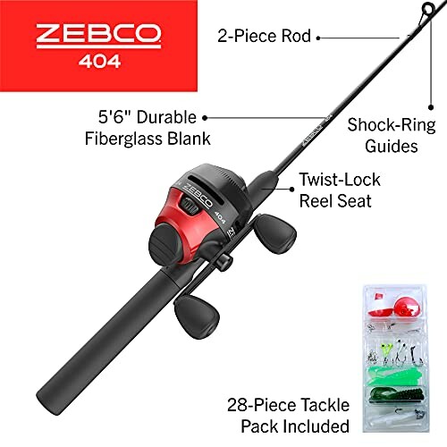 Zebco 404 Spincast Reel & Rod Combo